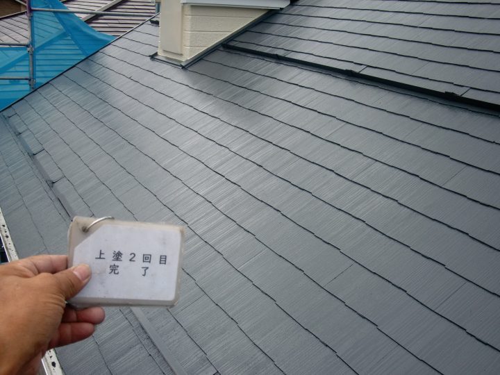 上塗2回目(屋根)