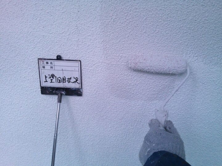 上塗1回目(外壁)